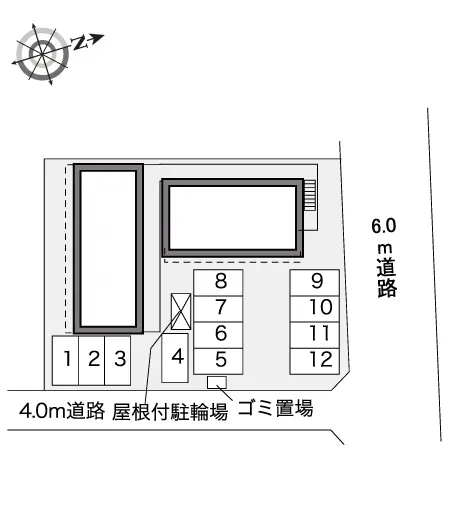 ★手数料０円★大阪市平野区長吉長原西 月極駐車場